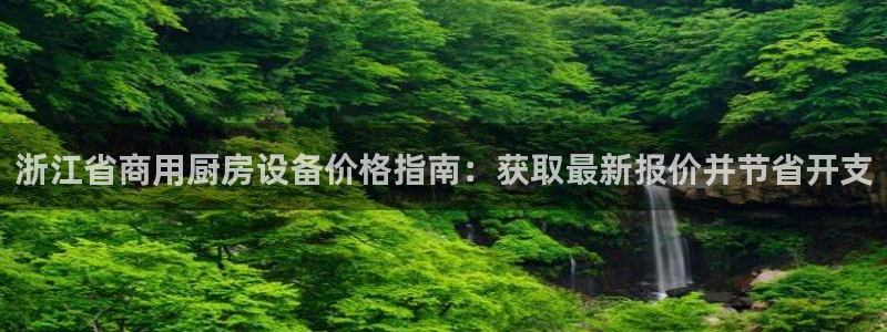 尊龙凯时代理：浙江省商用厨房设备价格指南：获取最新报价并节省