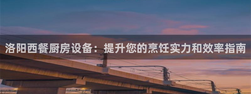 尊龙长相评价：洛阳西餐厨房设备：提升您的烹饪实力和效率指南